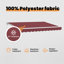 VidaXL Polyester Cover Retractable Patio Awning-125829377-125829383