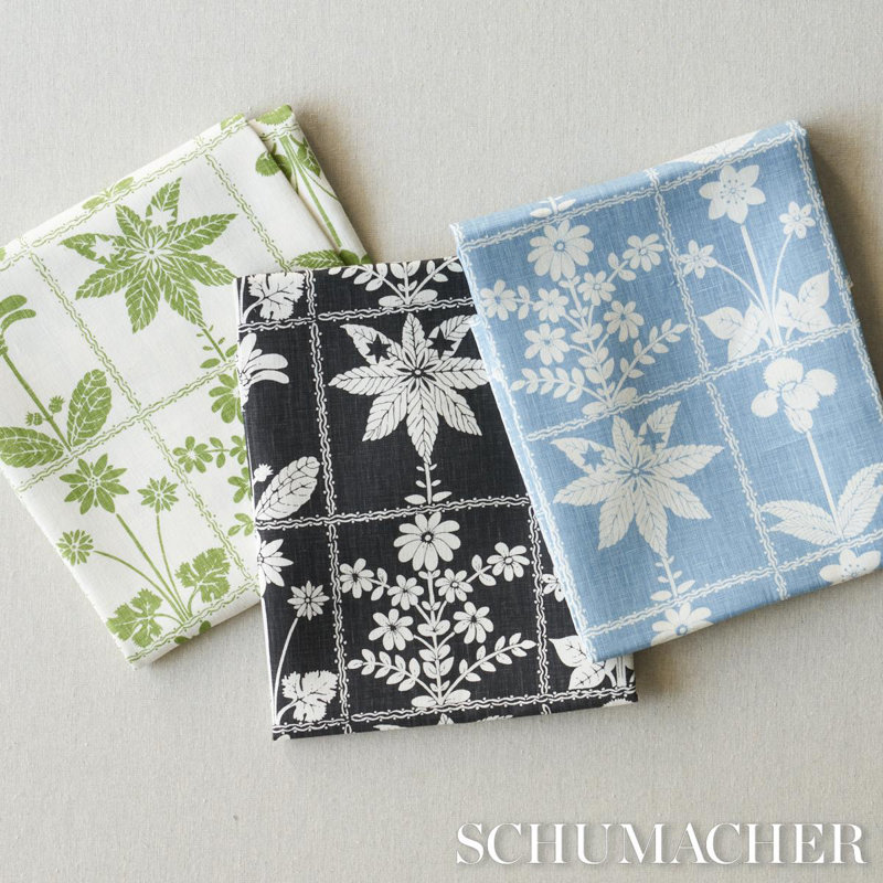 Georgia Wildflowers Fabric, Blue