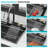 Gunmetal Black Drop-In Waterfall Kitchen Sink 33*22 Inch 16 Gauge Stainless Steel With Pull-Out Faucet, Cup Washer & Cutting Board T304 33X22x10 Function, Drain Assembly Dish Grid
