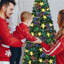 Arbre de Noël 6 pi avec grandes étoiles, arbre de Noël artificiel avec base en métal