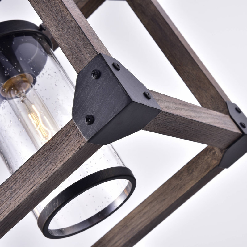 Lustre à 4 lumières avec détails en fer forgé 36,4 po Syesha