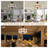 20" Rustic Farmhouse Ceiling Fan with Light and Remote, Reversible DC Motor