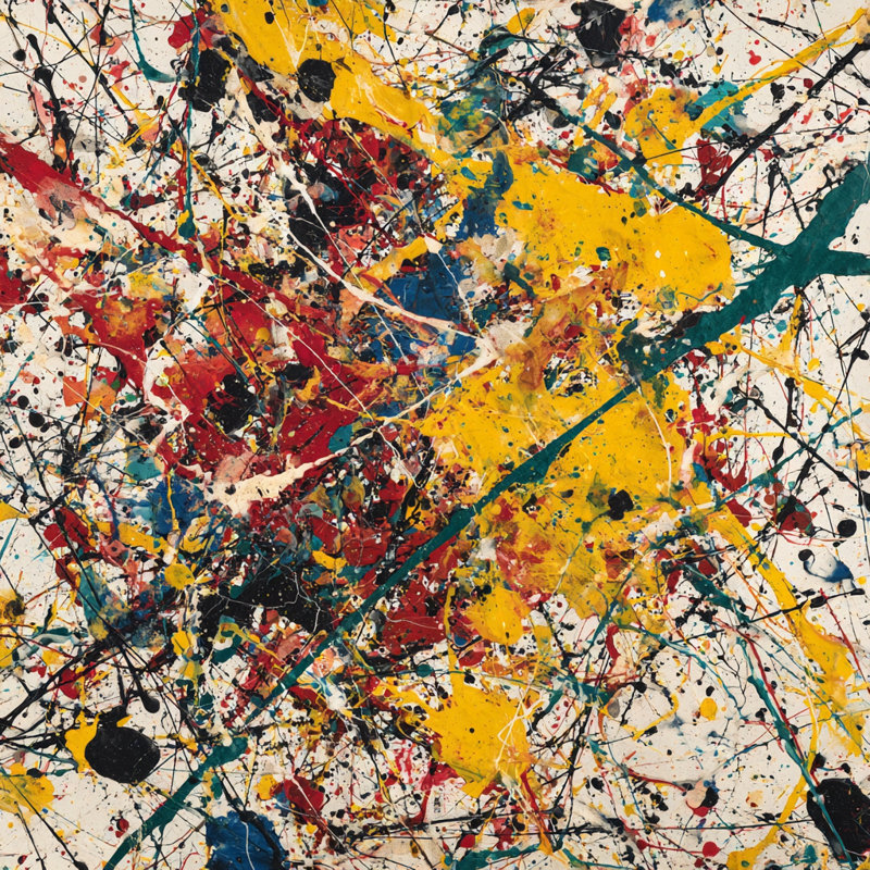 «Vibrant Scatter», art mural sur toile tendue