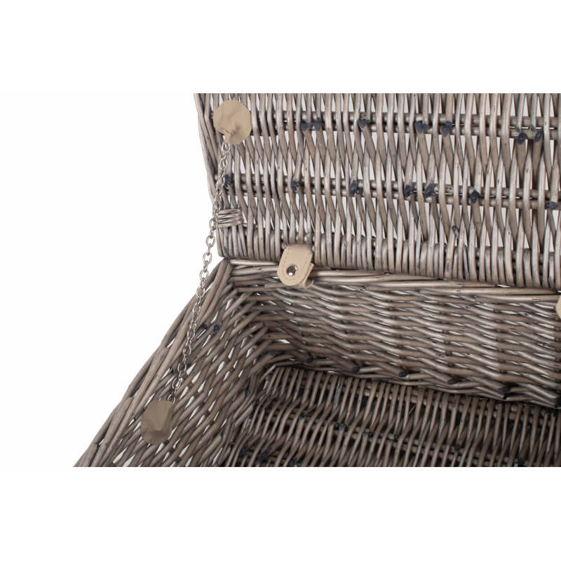 Wicker Hamper Basket, 15cm H x 36cm W x 26cm D