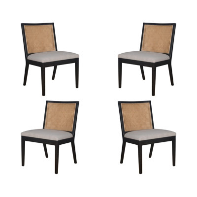 17.7'' H Linen Upholstered Side Chair
