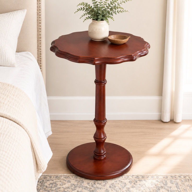 Round End Table 16"d×23"h