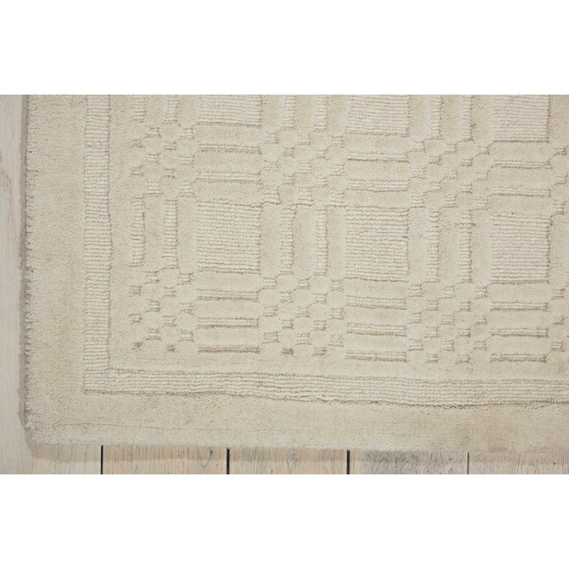Tapis ivoire Tressa, Tapis de couloir 2 pi 3 po x 7 pi 6 po