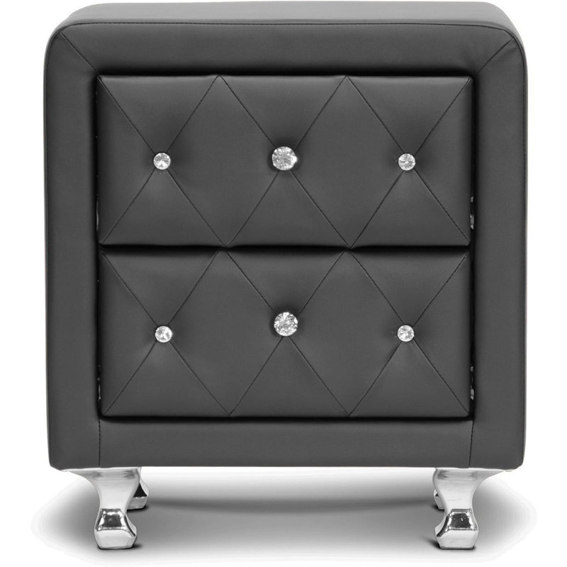 Soft Padded Modern Bedside Table