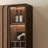 Nut-brown + Gray + Black Manufactured Wood + Tempered Glass + Aluminium Alloy Display Cases