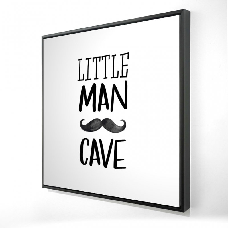 Monochrome White Man Cave Canvas | Framed Home Decor Art