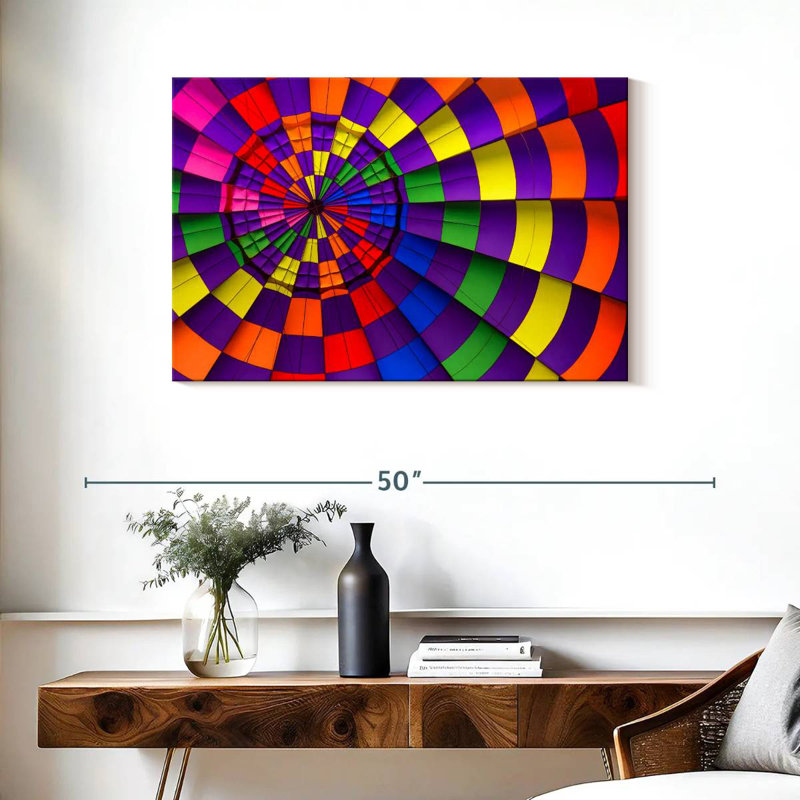 Mehar Rainbow Hot Air Balloon, 24" H x 36" W