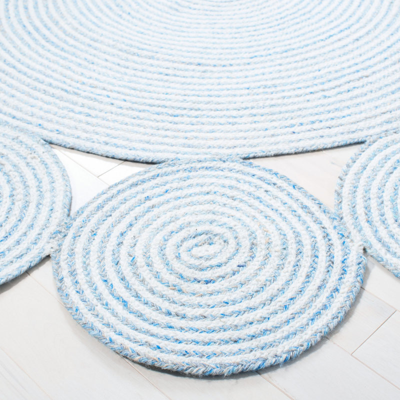 Dubose Hand Woven Performance Rug, Round 7'