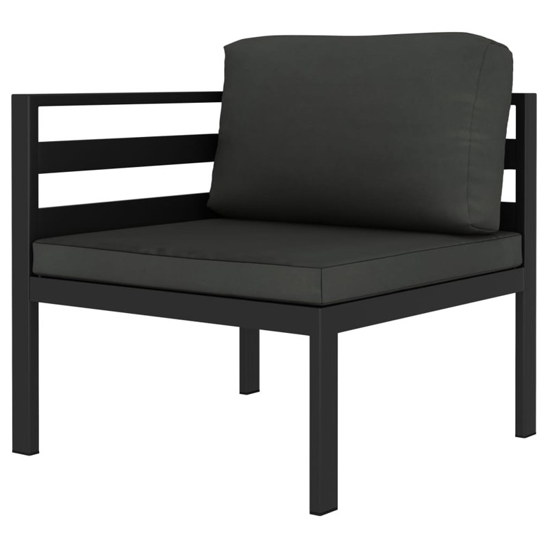 Ensemble de salon de jardin anthracite