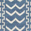 Tapis géométrique tissé à la main en laine / coton Rodgers bleu foncé / ivoire-1973195787