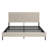 Stable And Easily Assembled Bed Frame With Bandaged Headboard, Boasting Simple And Elegant Style For A Comfortable Bedroom