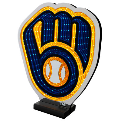 MLB MILWAUKEE BREWERS INFINITY LOGO LIGHT