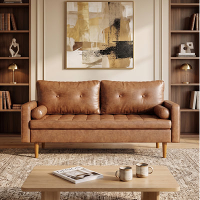 Aisha 69.7'' Faux Leather Sofa