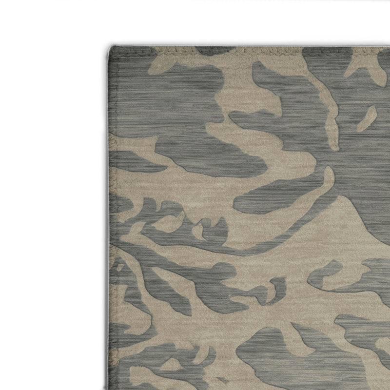 Tapis intérieur et extérieur gris Nature, Rectangulaire 2 pi x 3 pi
