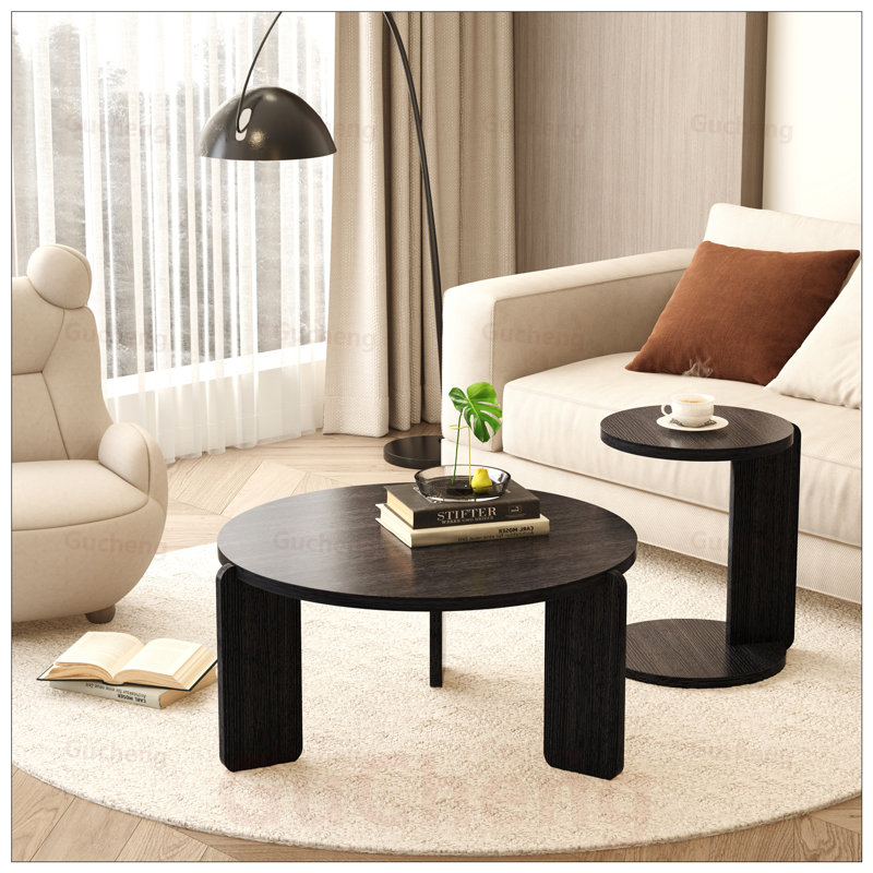 Ensemble de tables basses Nesting, Noir