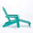 Folding Adirondack Chair With Pullout Ottoman With Cup Holder, Oversized, Poly Lumber,  For Patio Deck Garden, Backyard Furniture, Easy To Install,Green. Ban On Amazon