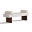 Banc rembourré en chenille l 60 po-1018967223