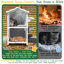 Maison pour chat pour chats d'extérieur, abri pour chat en bois à 2 étages résistant aux intempéries avec 2 chambres, poste d'alimentation, porte de secours, plancher coulissant et toit en asphalte ouvert, gris