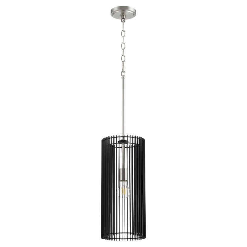 Luminaire suspendu 1 lumières Aeiden, Laiton vieilli, H 18 po x l 8 po x P 8 po