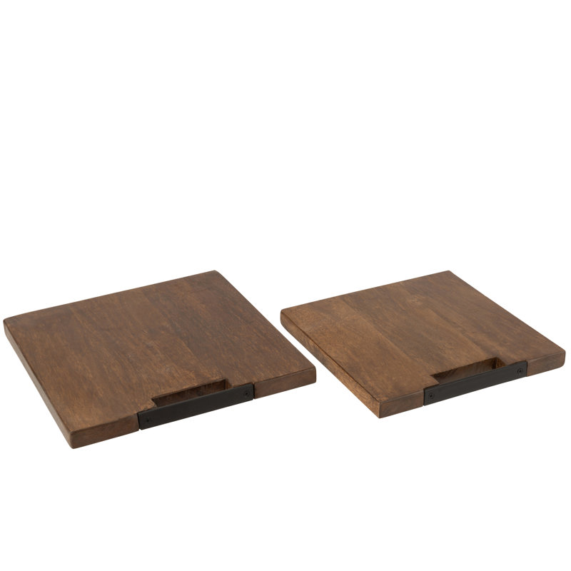 Huron Mango Wood Chopping Board, 35 cm x 35 cm