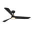 Ventilateur de plafond moderne intérieur / extérieur noir mat 52 po Hermosa-396430254