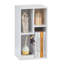 Axlan 2-Tier 3-Cube Open Bookcase, Small Bookshelf with Shelf, Storage Organizer for Home Office, Living Room-232132654