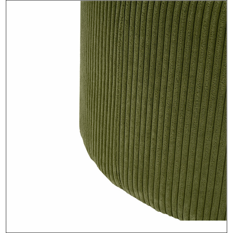 Repose-pieds rembourré rond, Vert