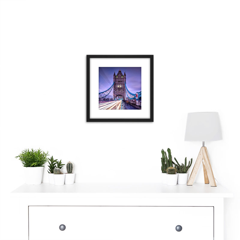 Light Trails Tower Bridge London by William Warby - Single Picture Frame Print