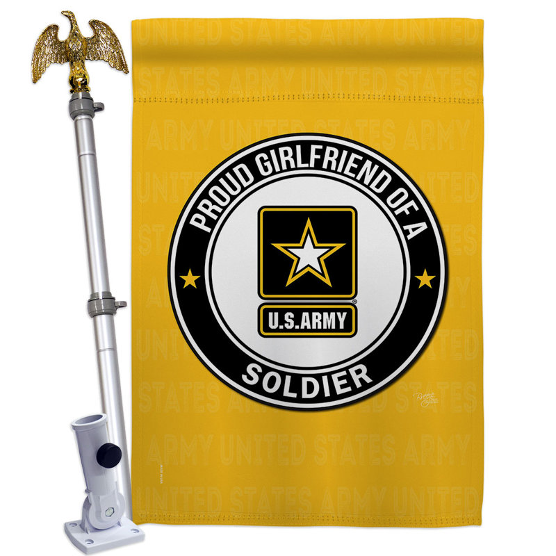 Double Sided 40'' H x 28'' W Polyester Flag Set