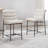 Mutsuo Upholstered Faux Leather Counter Stool with Metal Frame Chic Arm-less Counter Height Bar Stool for Coffee Bar/Kitchen Island-189656403