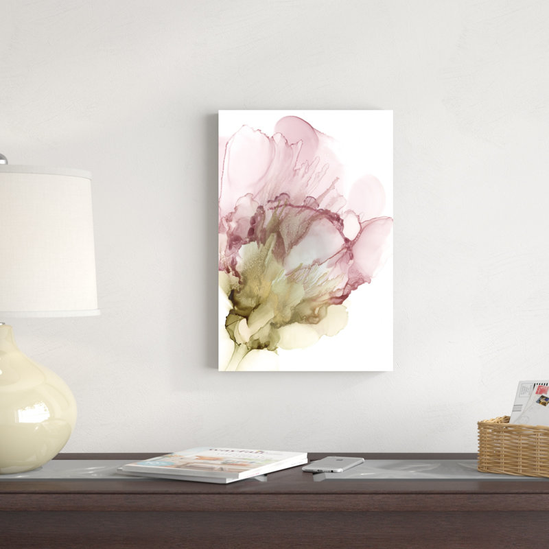 " Flowering Pink II " Painting Print, 18" H x 12" W