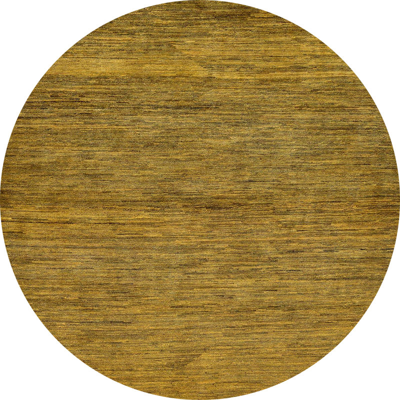 Tapis abstrait multicolore, Rond 5 pi