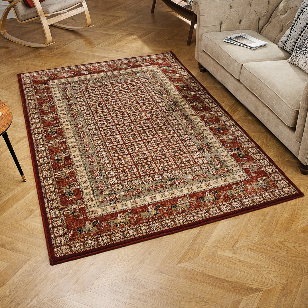 Chiedu Wool Red Rug