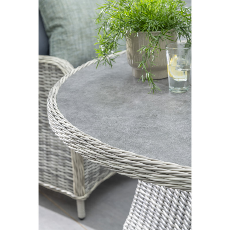 Vienna Four Seat Dining Set in Grey