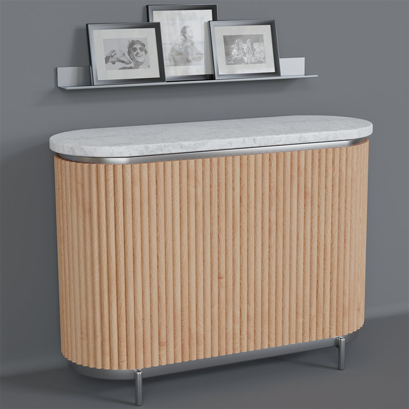 Tambour à billes simples de 1 po - (l 12 po x L 96 po), Chêne rouge naturel