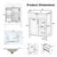 24" Single Bathroom Vanity with Ceramic Top-1203085278