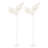 2Pcs Elegant Wedding Decoration Butterfly Floor Lamp LED Ambient Light Gold Gauze White Light-870802466
