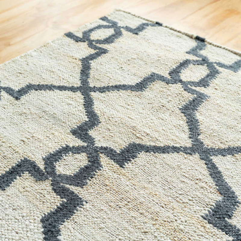 Skedee Geometric Hand Woven Area Rug, Rectangle 80 x 150cm