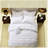 Elegant White Microfiber Bedding Sets, Cal King, Shabby Chic Style