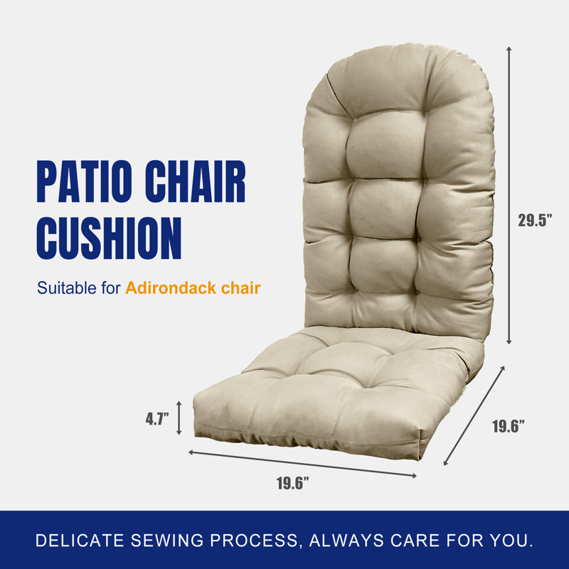 Outdoor 4.7'' Seat / Back Cushion, Beige