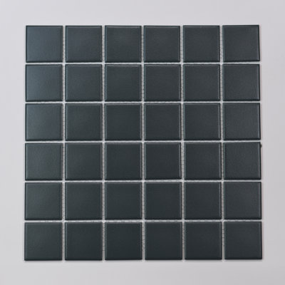 Carreau de mosaïque carré en porcelaine mat 2 "x 2" Marin
