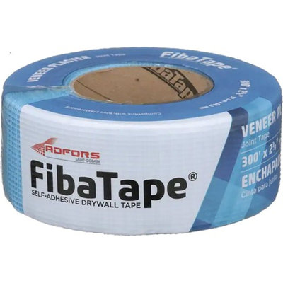 Fibatape FDW6367-U 2-1/2" X 300' Blue Veneer Plaster Self-Adhesive Mesh Drywall Joint Tape-1PK