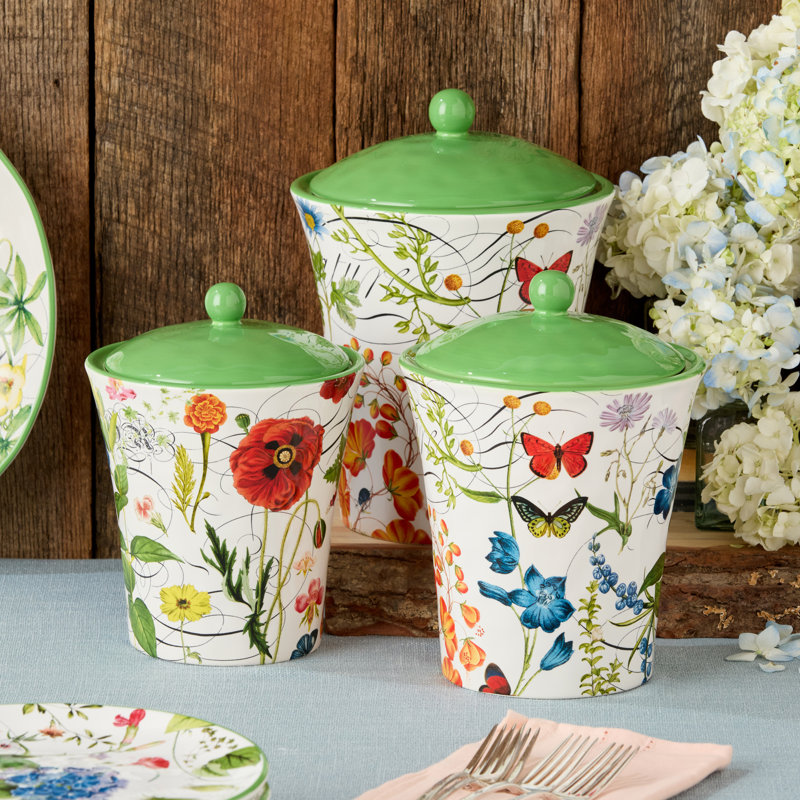 Greenhouse Set of 3 Canisters