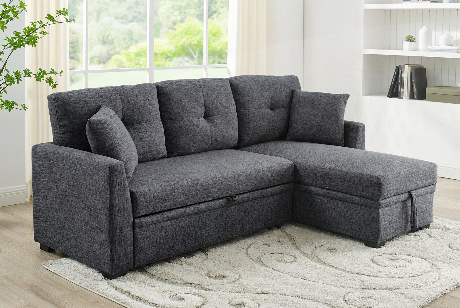 Ebern Designs Modular Sleeper Sectional Sofa - Wayfair Canada
