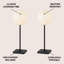 Lampe de table à DEL à intensité variable intégrée et sans fil à intensité variable 17 po Allie-115951221