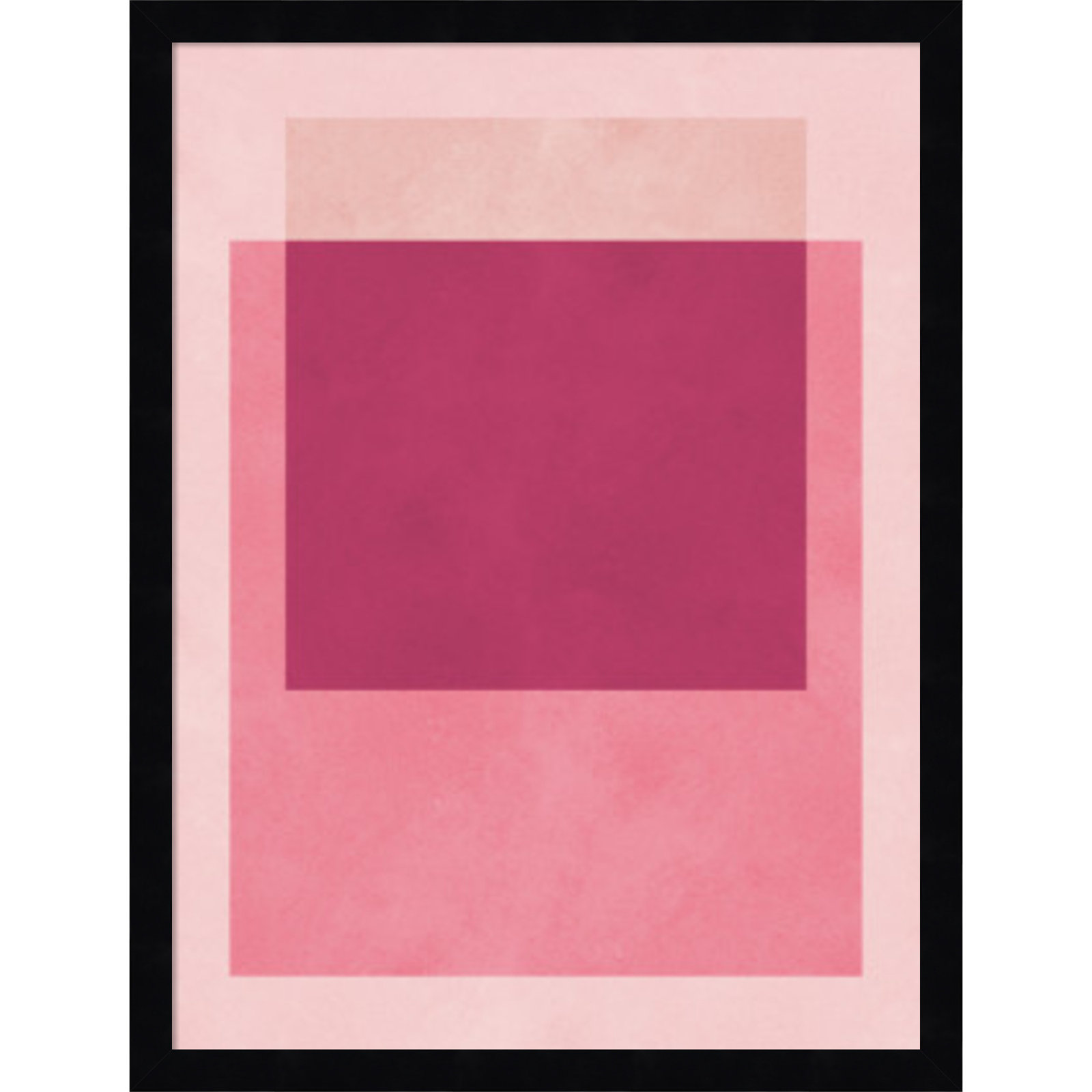Overlapping Geometry 12 Print, Black, 21" H x 16" W